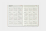 TRC 2026 Monthly Diary Passport size - 4 - Traveler's Company - Tidformera