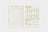 TRC 2026 Monthly Diary Passport size - 8 - Traveler's Company - Tidformera