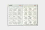 TRC 2026 Weekly Diary Passport size - 4 - Traveler's Company - Tidformera