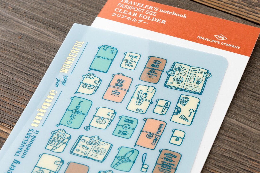 TRC 2027 Clear folder Passport size - 1 - Traveler's Company - Tidformera