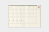 TRC 2027 Monthly Diary Passport size - 7 - Traveler's Company - Tidformera