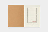 TRC 2027 Monthly Diary Passport size - 4 - Traveler's Company - Tidformera