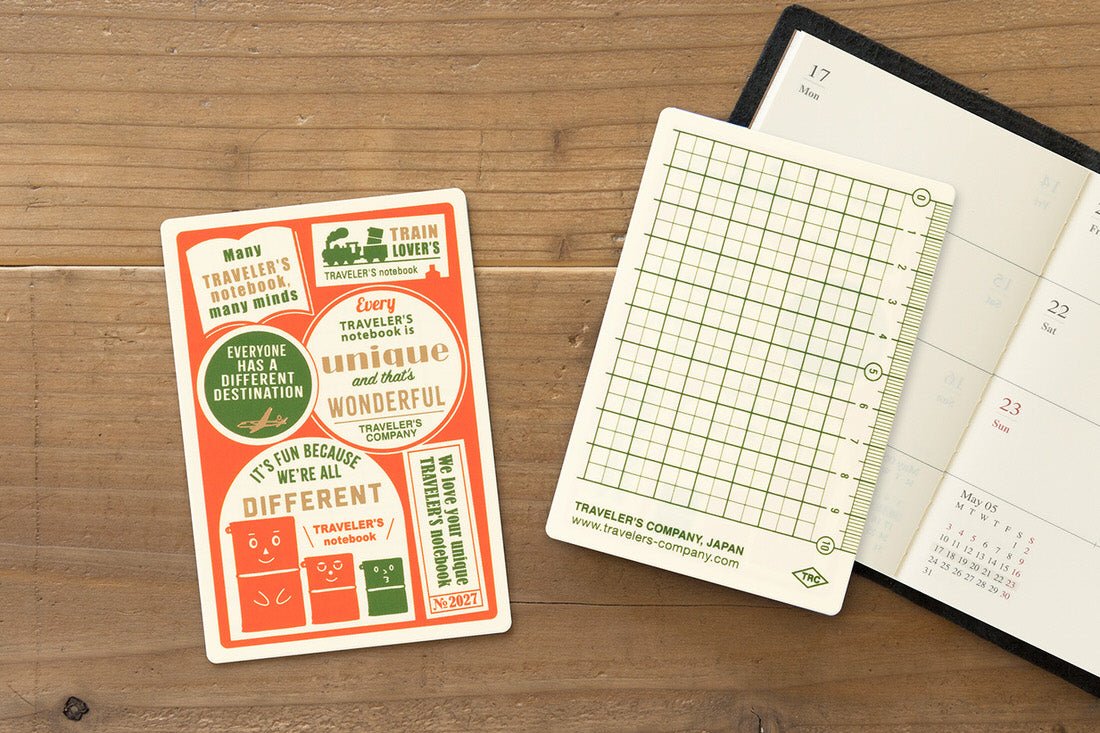 TRC 2027 Underlay Passport size - 3 - Traveler's Company - Tidformera