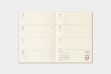 TRC 2027 Weekly Diary Passport size - 6 - Traveler's Company - Tidformera
