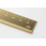 TRC Brass Mässing  - Ruler - Traveler's Company - Tidformera