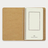 TRC SPIRAL RING NOTEBOOK A6 Slim Kraft - Traveler's Company - Tidformera