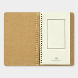 TRC SPIRAL RING NOTEBOOK A6 Slim Paper Pocket - Traveler's Company - Tidformera