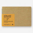 TRC SPIRAL RING NOTEBOOK B6 Window Envelope - Traveler's Company - Tidformera