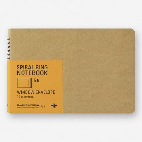 TRC SPIRAL RING NOTEBOOK B6 Window Envelope - 1 - Traveler's Company - Tidformera