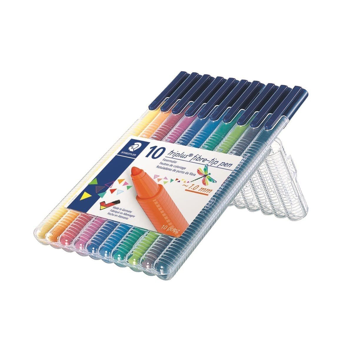 Triplus colours 10-färger Fiberspetspennor - Staedtler - Tidformera