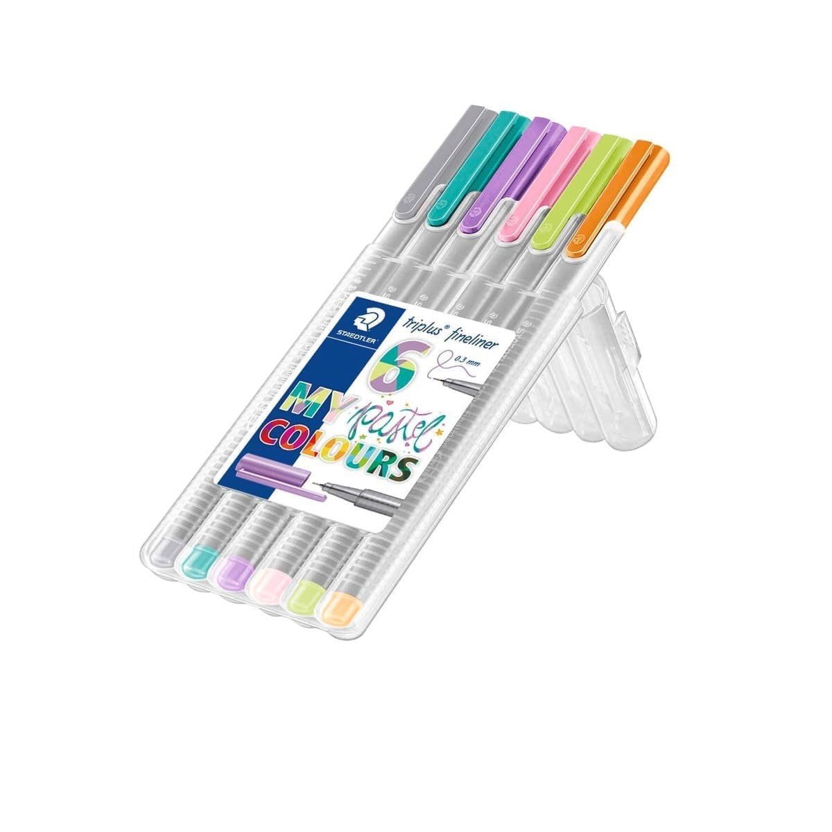 Triplus Fineliner 6-pack Pastel - Staedtler - Tidformera