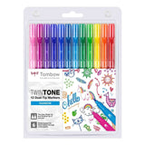 TWINTONE Dual-tip markers 12-pack - Rainbow - Tombow - Tidformera