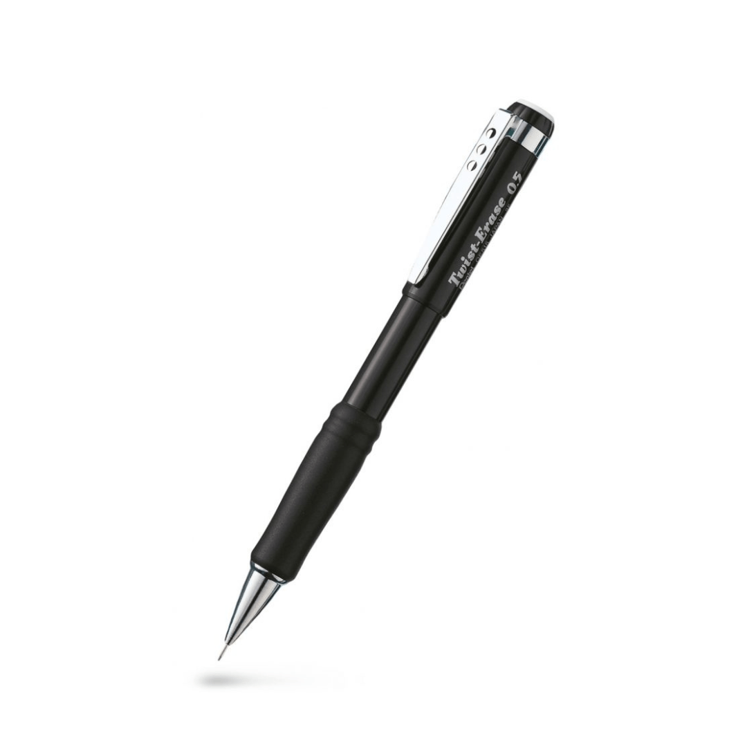 Twist-Erase Stiftpenna QE515 0,5 Svart - Pentel - Tidformera