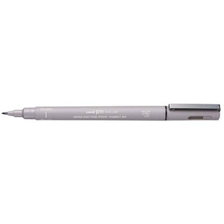 Uni Pin Brush Pen Light Grey - 1 - Uni Mitsubishi Pencil - Tidformera