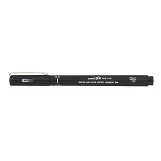 Uni Pin Fineliner Black 0,8 - 1 - Uni Mitsubishi Pencil - Tidformera