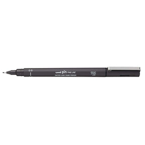 Uni Pin Fineliner Dark Gray 0,5 - 1 - Uni Mitsubishi Pencil - Tidformera