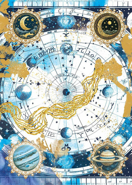 Vellum Paper A4 - Celestial - 6 - pack - 4 - Ciao Bella - Tidformera