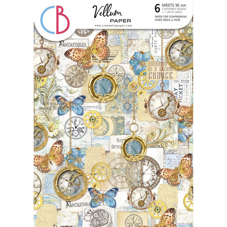 Vellum Paper A4 - Esprit De Voyage - 6 - pack - 1 - Ciao Bella - Tidformera