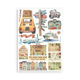 Washi pad - Art of Travelling - Stamperia - Tidformera