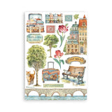 Washi pad - Art of Travelling - Stamperia - Tidformera