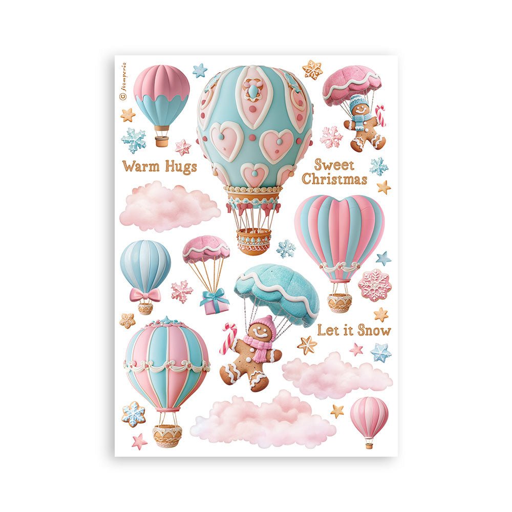 Washi pad - Candy Christmas - 7 - Stamperia - Tidformera