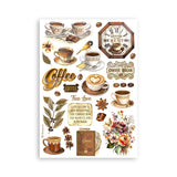 Washi pad - Coffee and Chocolate - Stamperia - Tidformera