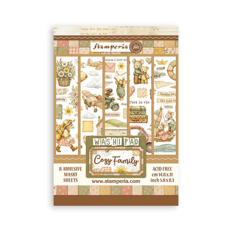 Washi pad - Cozy Family - 1 - Stamperia - Tidformera