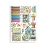 Washi pad - Daisy Art - 4 - Stamperia - Tidformera