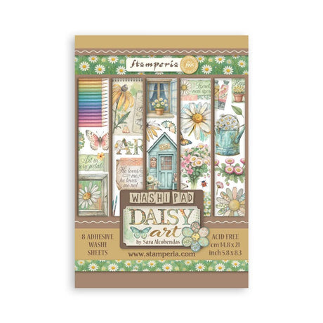 Washi pad - Daisy Art - 1 - Stamperia - Tidformera