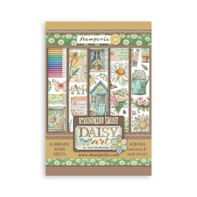Washi pad - Daisy Art - 1 - Stamperia - Tidformera