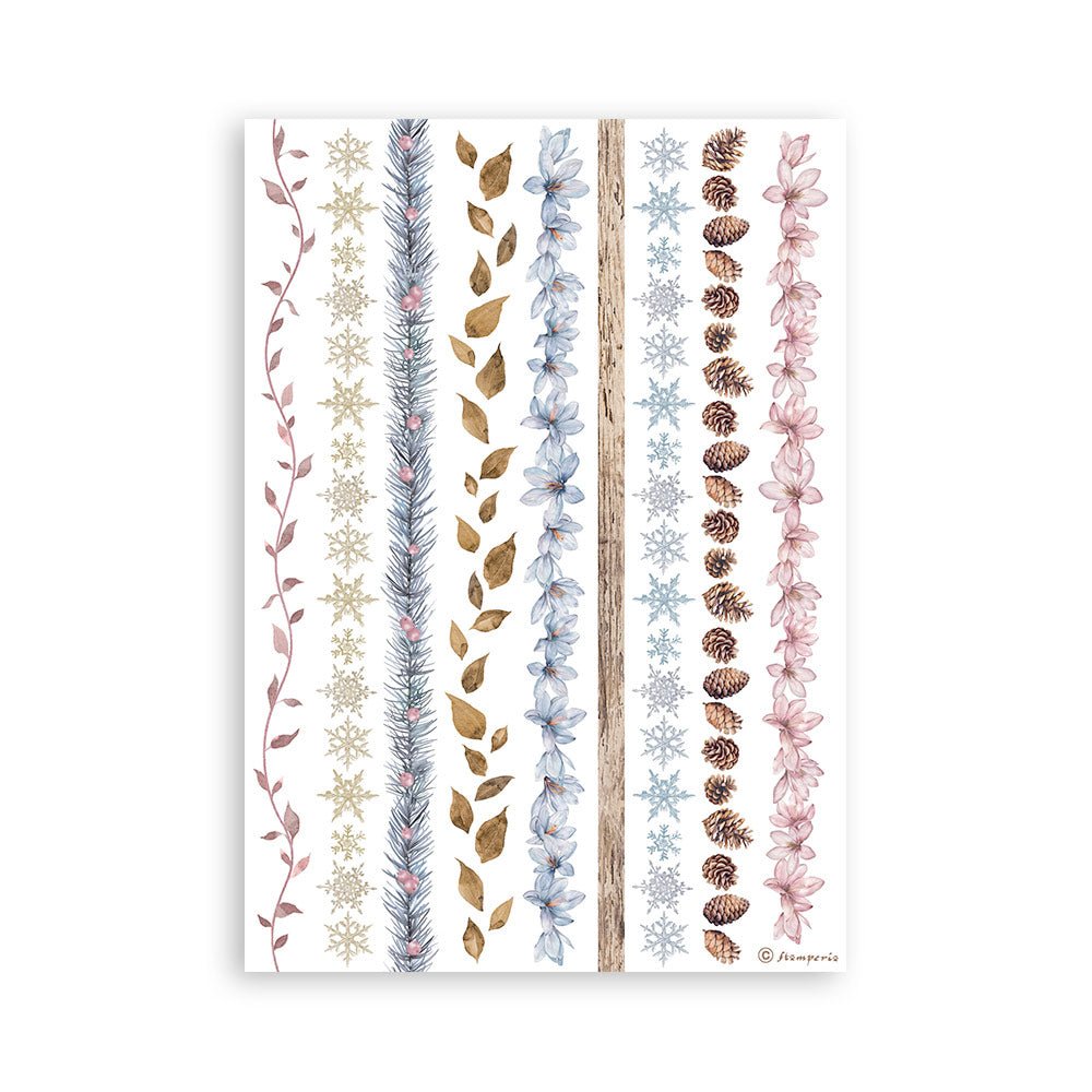 Washi pad - Dewdrop - 7 - Stamperia - Tidformera