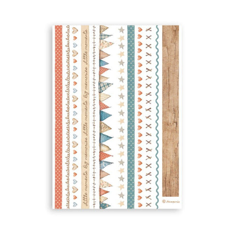 Washi pad - Family - 8 - Stamperia - Tidformera