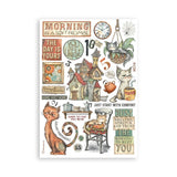 Washi pad - Furry Friends - 6 - Stamperia - Tidformera