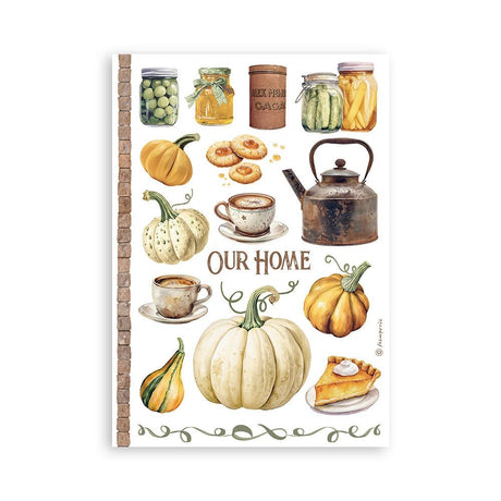 Washi pad - Golden Harmony - 6 - Stamperia - Tidformera