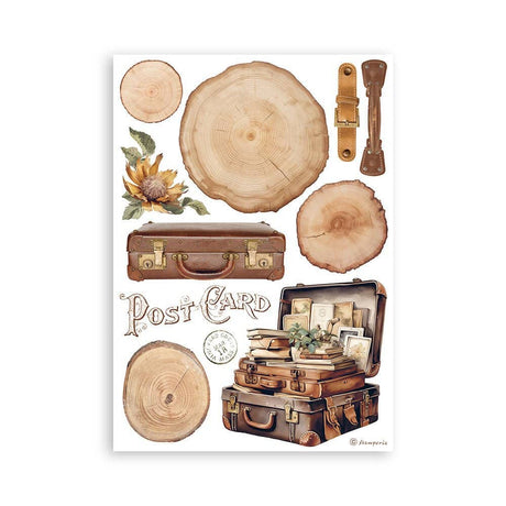 Washi pad - Golden Harmony - 7 - Stamperia - Tidformera
