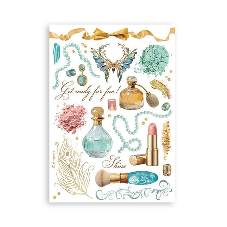 Washi pad - Masquerade - 5 - Stamperia - Tidformera