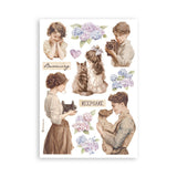 Washi pad - Quiet Days - 7 - Stamperia - Tidformera