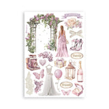 Washi pad - Romance forever - 4 - Stamperia - Tidformera