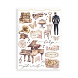 Washi pad - Romance forever - 8 - Stamperia - Tidformera