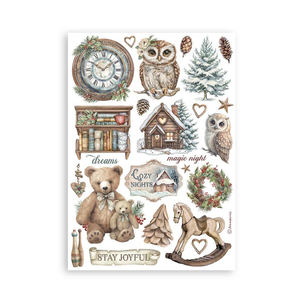 Washi pad - The Owl's House - 7 - Stamperia - Tidformera