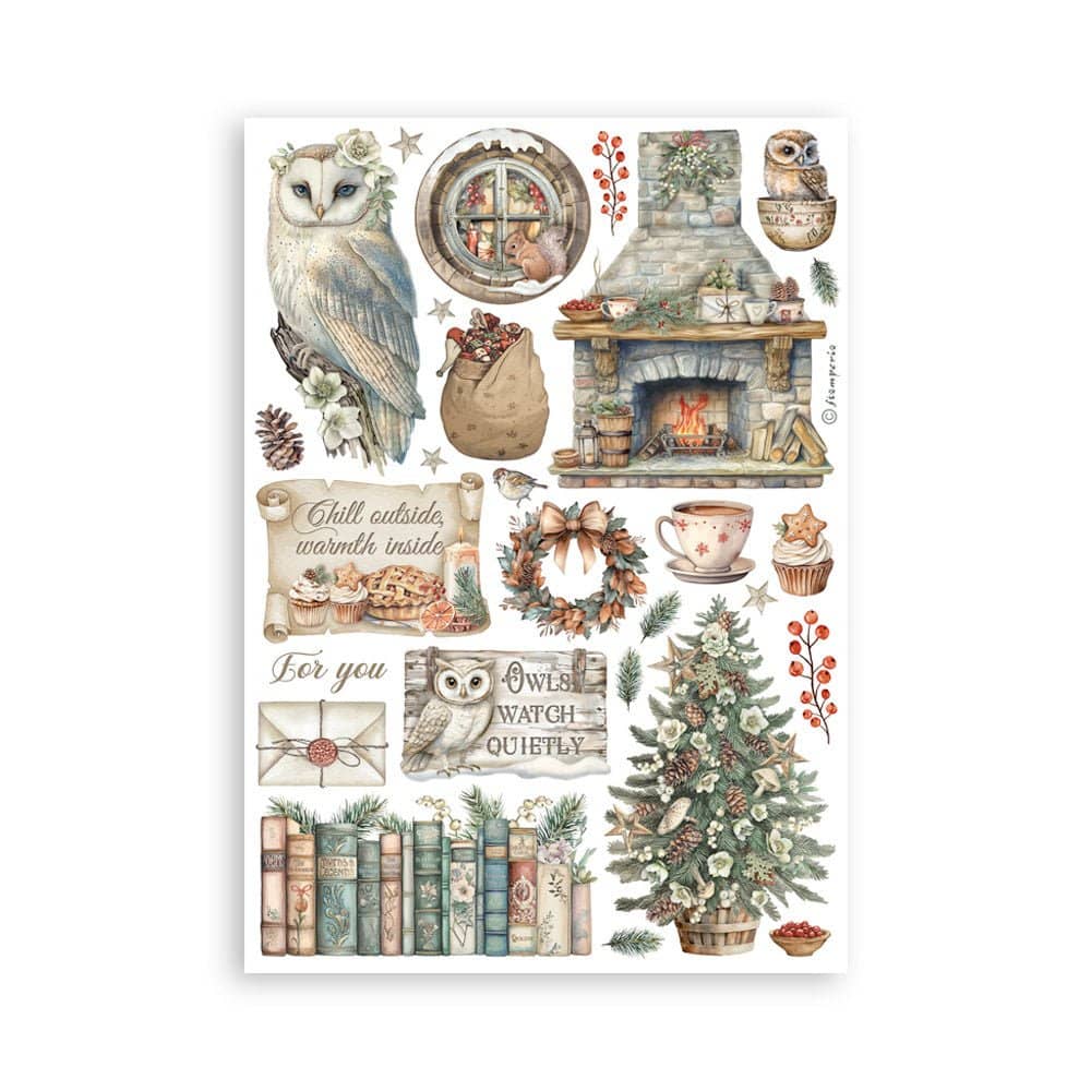 Washi pad - The Owl's House - 4 - Stamperia - Tidformera