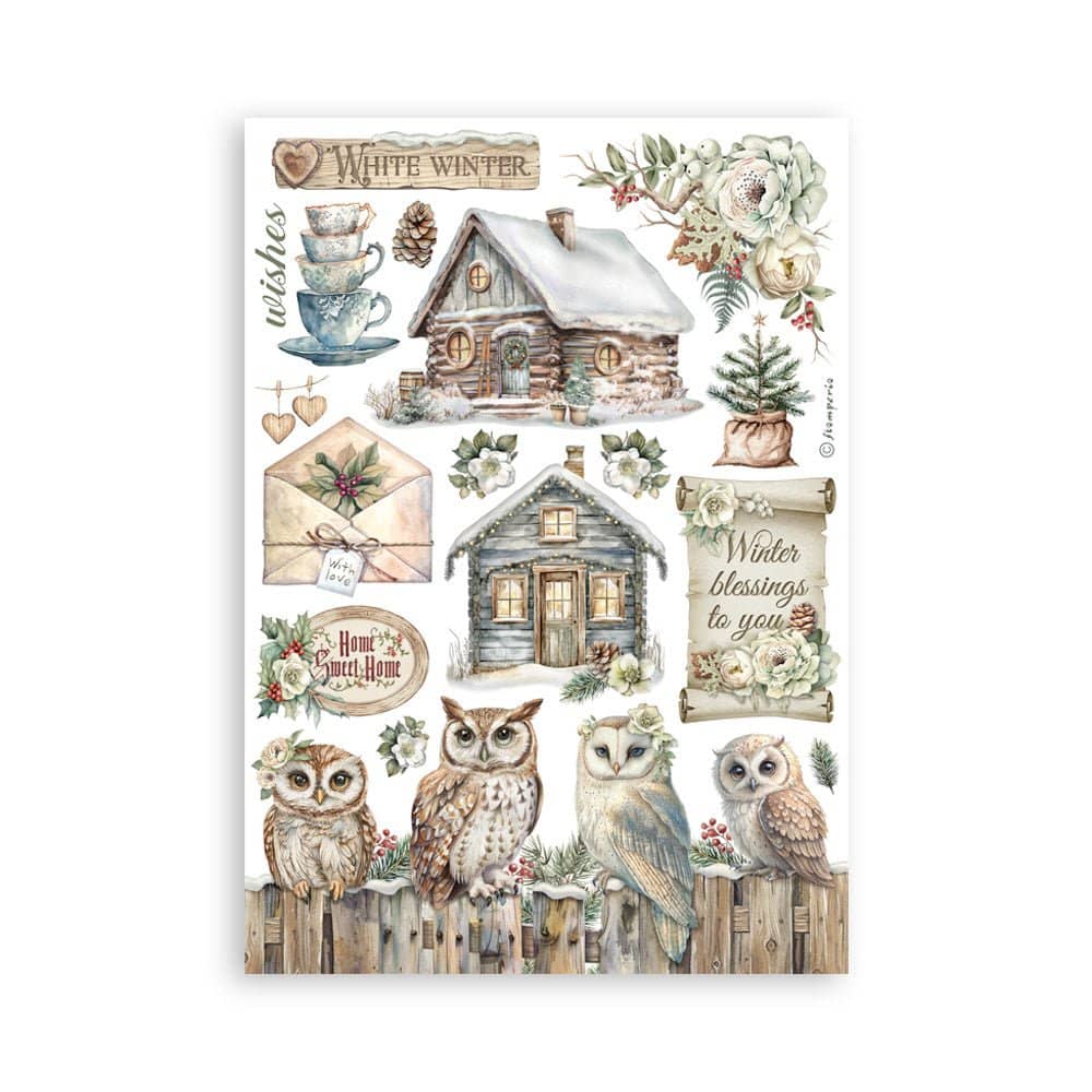 Washi pad - The Owl's House - 3 - Stamperia - Tidformera