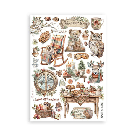 Washi pad - The Owl's House - 2 - Stamperia - Tidformera