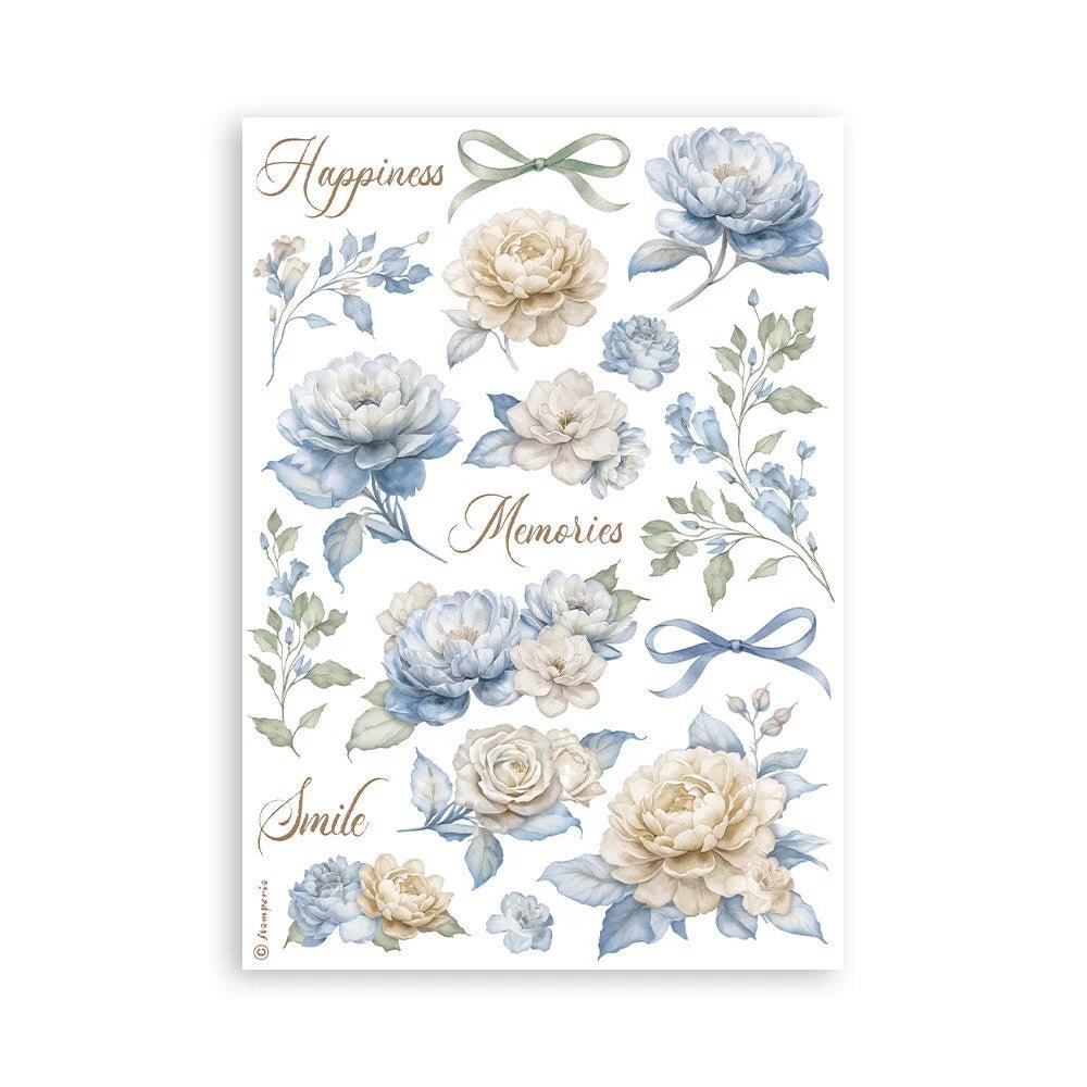 Washi pad - Timeless - 8 - Stamperia - Tidformera