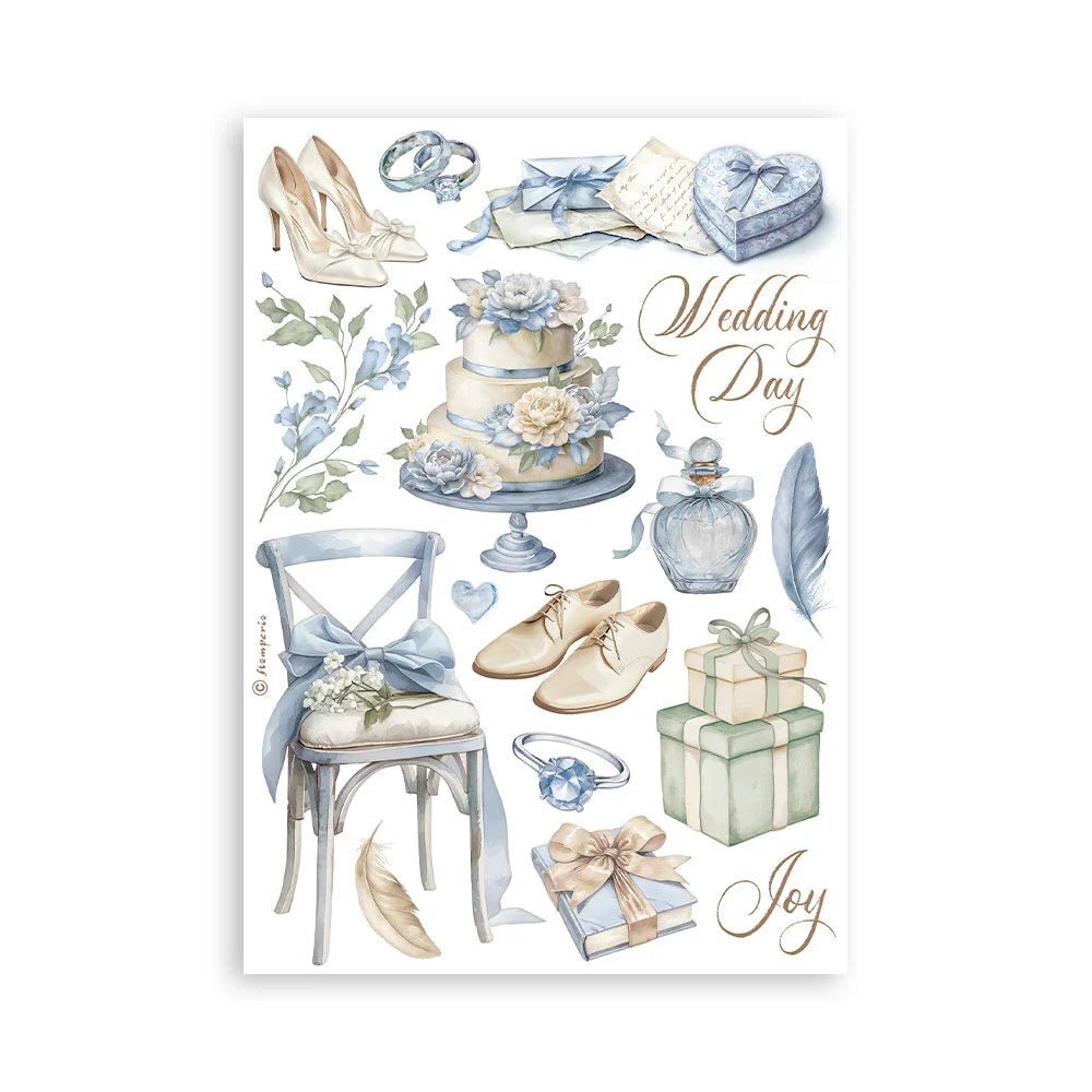 Washi pad - Timeless - 3 - Stamperia - Tidformera