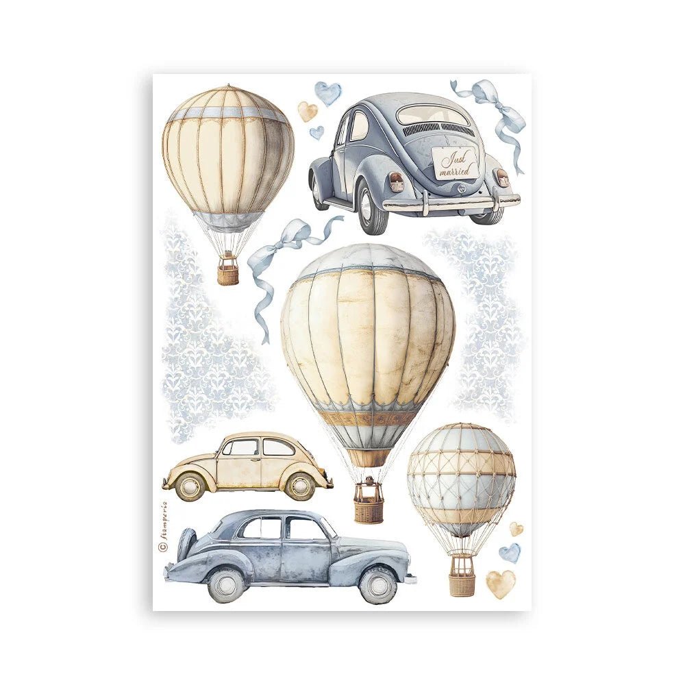 Washi pad - Timeless - 9 - Stamperia - Tidformera