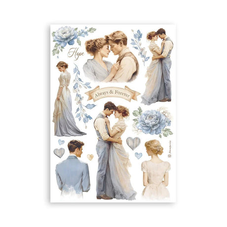 Washi pad - Timeless - 2 - Stamperia - Tidformera