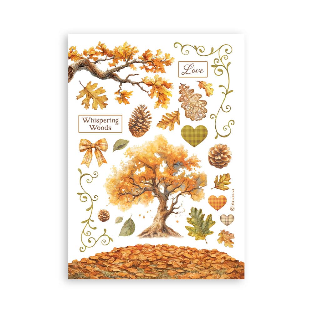 Washi pad - Whispering Woods - 6 - Stamperia - Tidformera