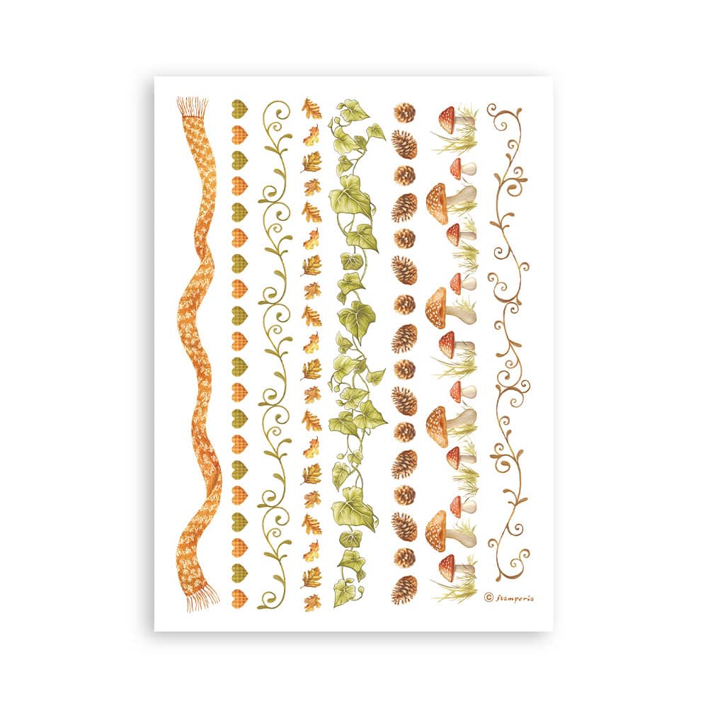 Washi pad - Whispering Woods - 8 - Stamperia - Tidformera