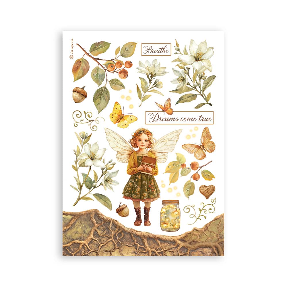 Washi pad - Whispering Woods - 4 - Stamperia - Tidformera